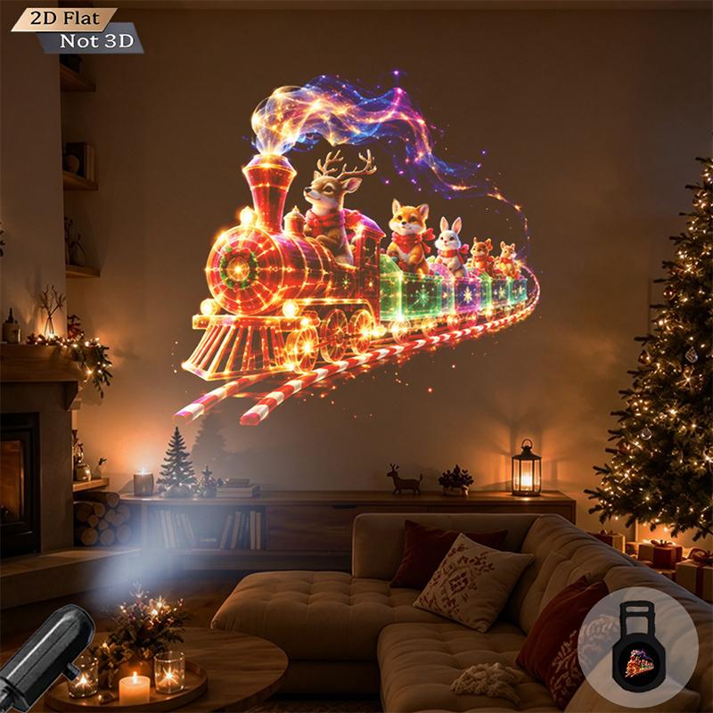 Usb Christmas Projector Light 12 Patterns Xmas Projection Lamp Flexible Gooseneck For Home Party Bedroom Decor Ambience Lighting