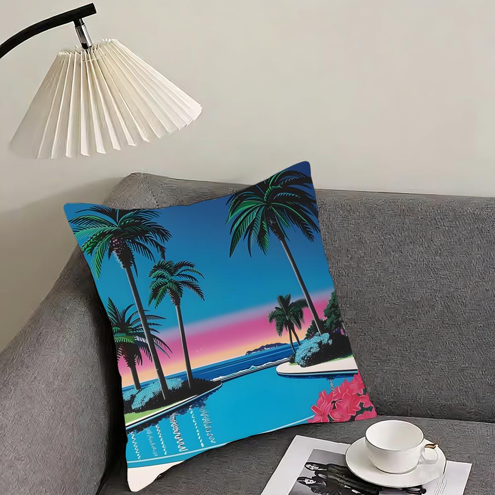 

Hiroshi Nagai Fashion Cushion Cover Pillowcase Ultra Soft Skin Friendly Fabric Cloud Like Comfort Concealed Zipper 30x30cm