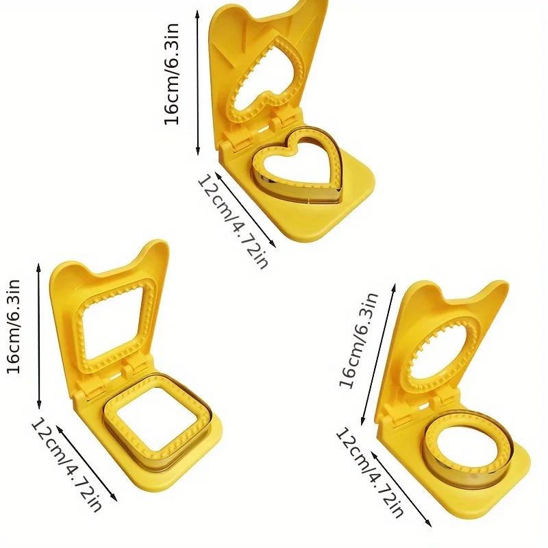 Damaly,Multi-functional Stainless Steel Sandwich Cutter, A DIY Kitchen Baking Tool for Both Home and Commercial Use.