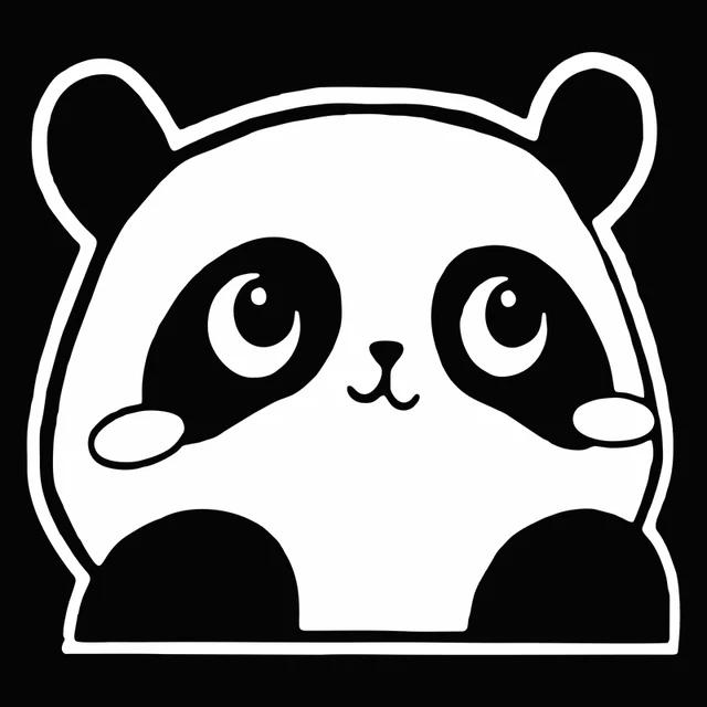 Peeking Panda Sticker On The Car Vinyl Decal Waterproof Decoration Car Stickers