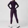 Plus Velvet Nude Yoga Jumpsuit - Outdoor Warm Fitness Wear