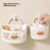 1PCS Small Hanging Basket Storage Basket Bathroom Bathroom Face Towel Storage Basket Kitchen Dormitory Bedside Wall-mounted Hanging Basket
