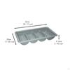 4 Compartment Cutlery Bin Kitchen Utensil Holder Organizer Tray for Restaurant