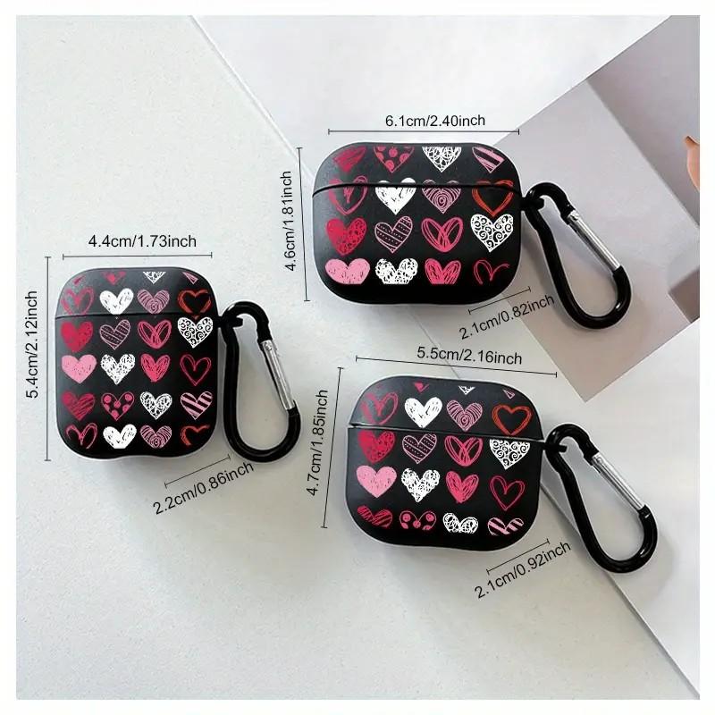 Full screen pink love applies to AirPods 1/1st generation protective case Apple Pro/1 wireless bluetooth headset case