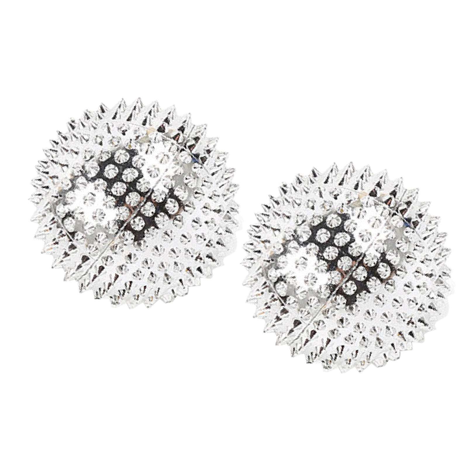 

2 шт. Массажный мяч с иголками Акупрессурный Активный Массажер Колючий Жесткий Массажный Инструмент для Рук и Стоп 47mm серебряный