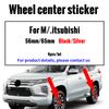 56MM Car Wheel Center Decal Sticker Badge Accessories For Mitsubishi 9 Ralliart EX ASX L200 Colt Outlander Pajero Lancer Eclipse