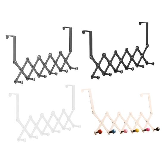 Door Hook Durable Construction Strong Load-bearing Retractable Design Simple Installation Towel