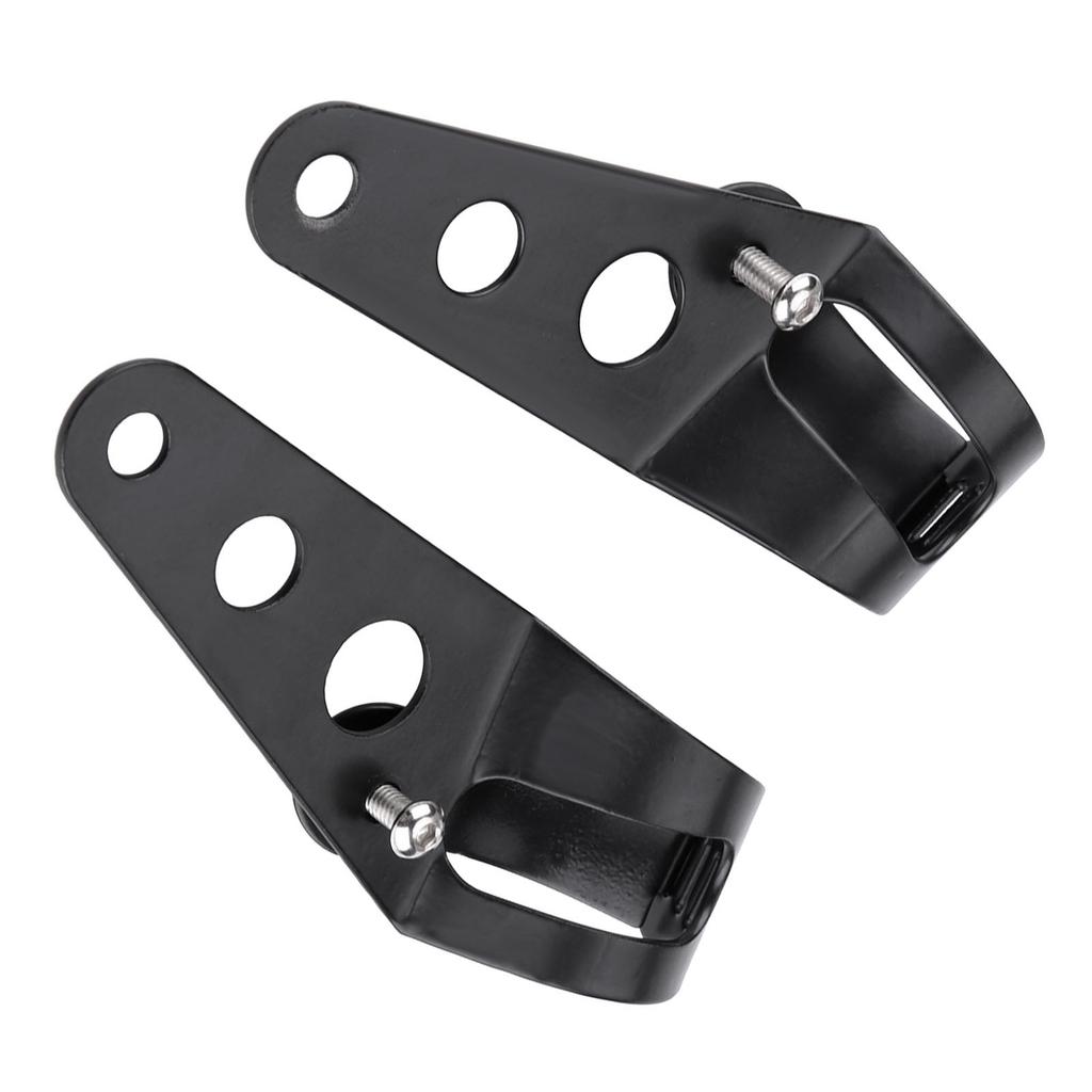 35 43mm Motorcycle Headlight Mount Bracket Fork Tube Clamp Kit Black for Chopper Cafe Racer