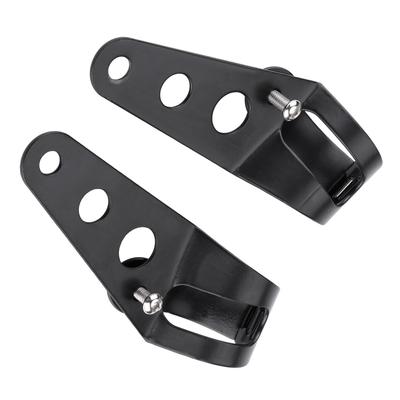 35 43mm Motorrad Scheinwerfer Halterung Gabelrohr Klemme Kit Schwarz für Chopper Cafe Racer