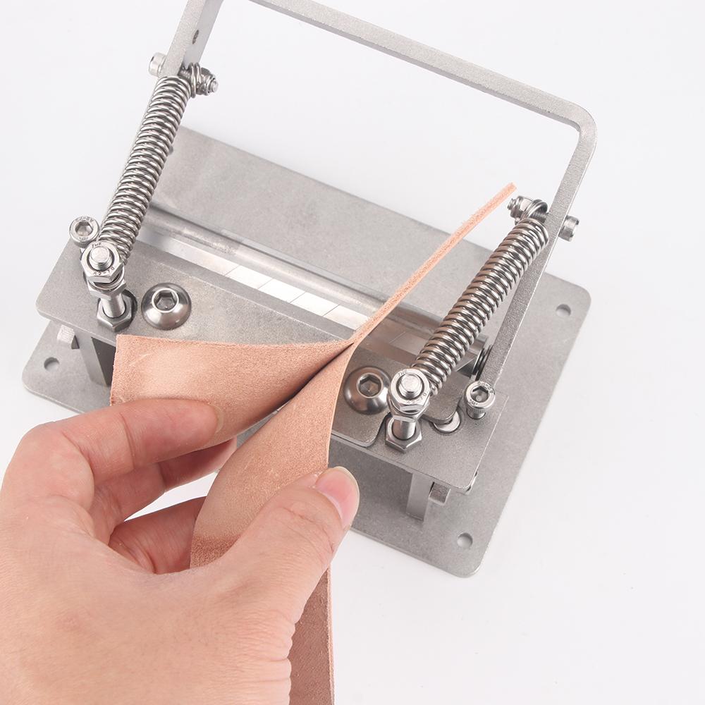 1set Precision Leather Peeling Machine, Professional Manual Stainless Steel Leather Skiver & Splitter, DIY Leather Skiving Too