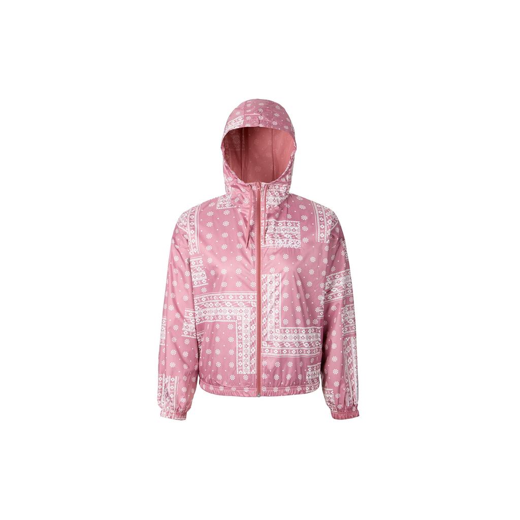 Nike Woven Printed Cashew Flower Hooded Jacket Women Jacket Pink CU5893-614