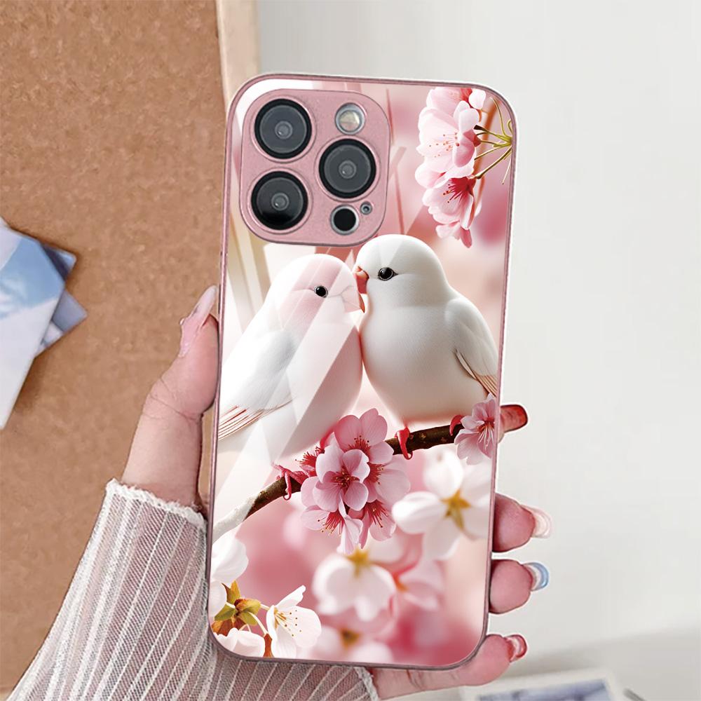 Tempered Glass Phone Case For Samsung Galaxy S26 Ultra Funda S25 S24 S23 Plus S22 S21 FE S20 FE Prtotective Animal Cover Coque
