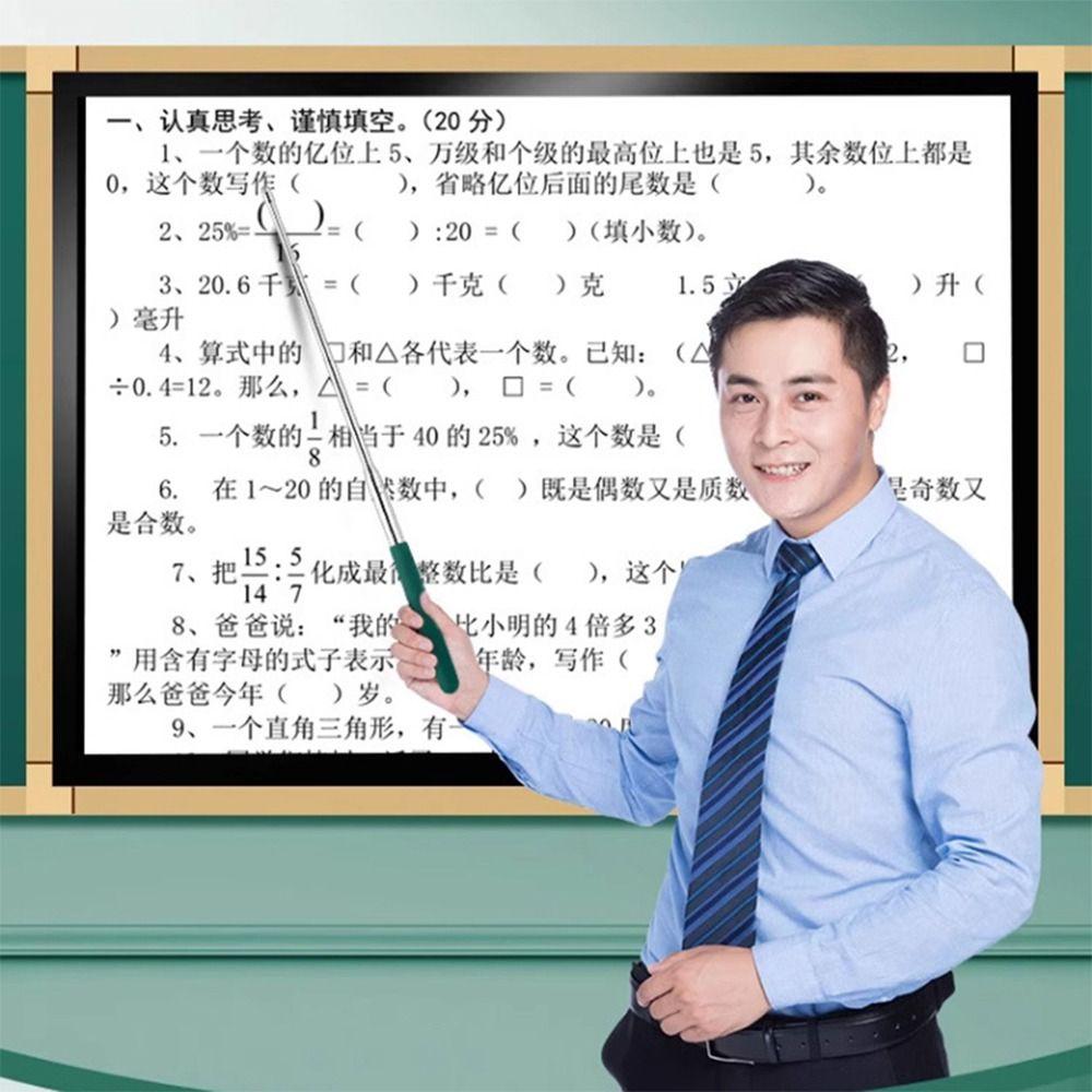 Teaching Tools Whiteboard Pointer Pen Stainless Steel Telescopic Rod  School Office