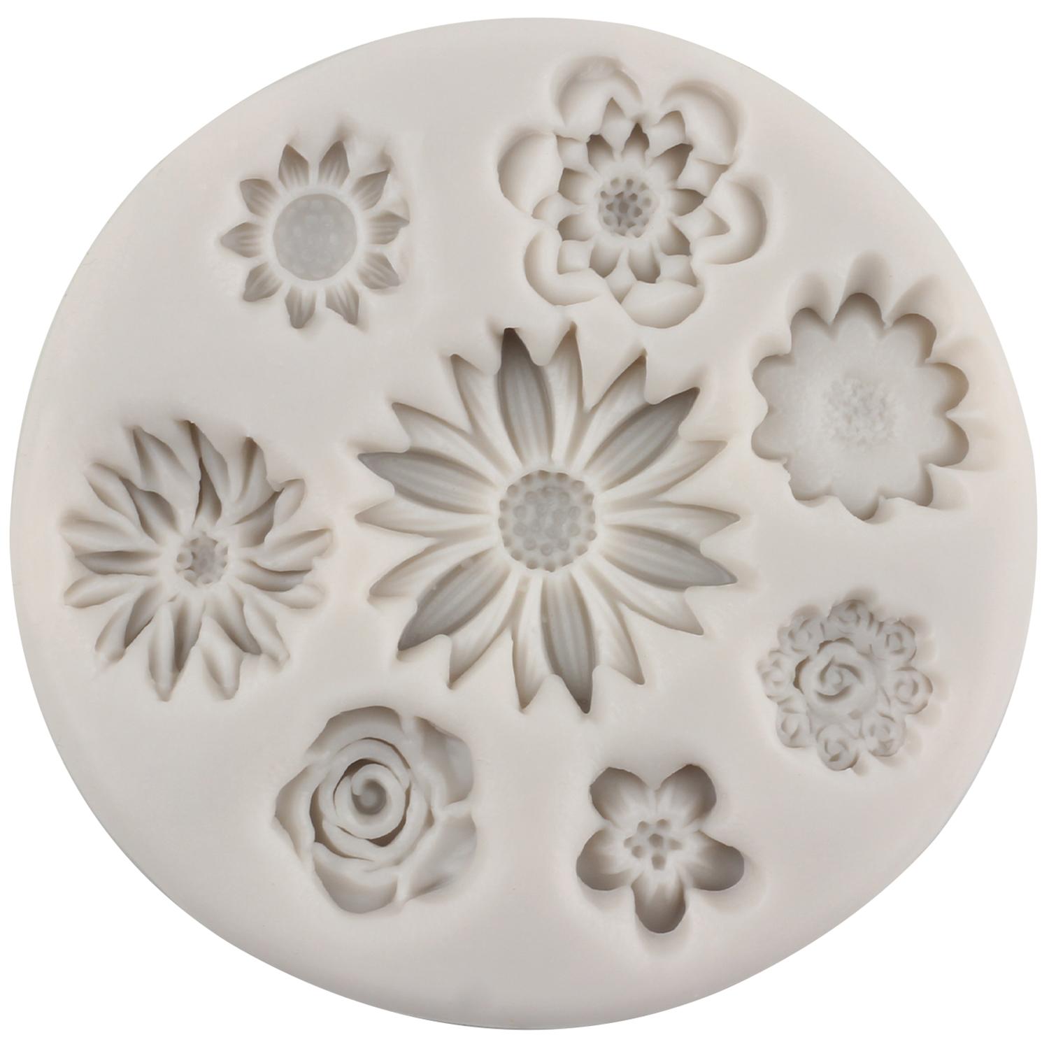 

Цветочные формы для помадки, розы, конфеты, силиконовые формы, ромашка, шоколадная форма, форма для листьев, украшение торта, кекс, жевательная паста, формы из полимерной глины красный