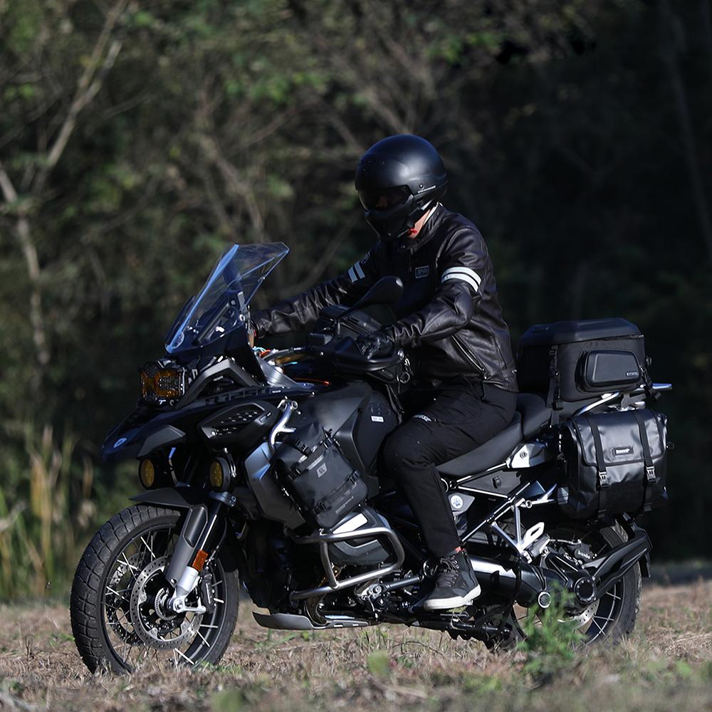 Rhinowalk Waterproof Motorcycle Saddle Bag Quick Release Luggage Bag Large Capacity Side Storage