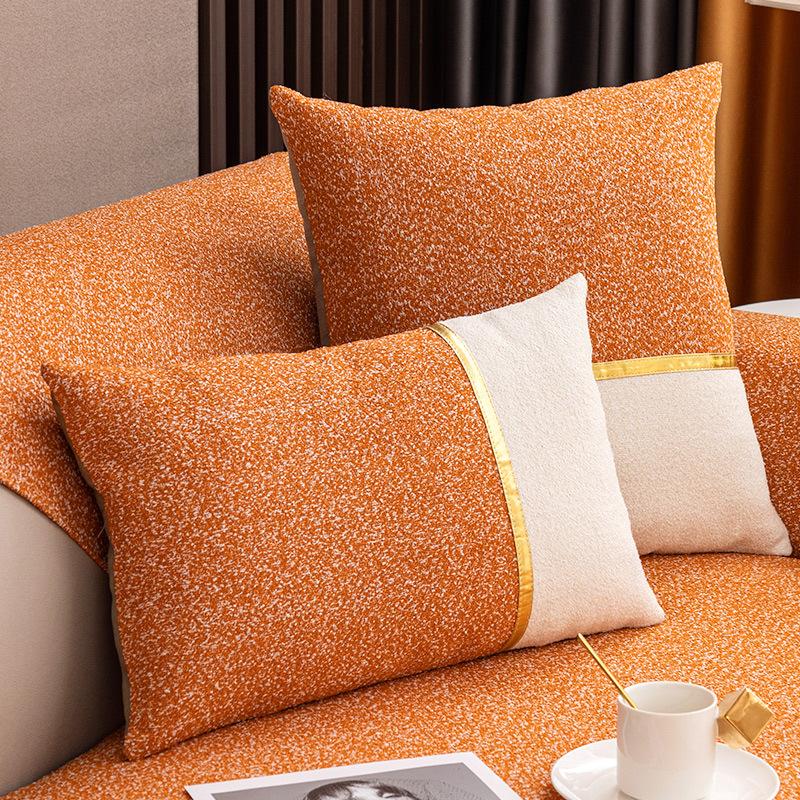 Affordable Luxury Style Sofa Cushion Modern Simple Non-Slip Sofa Cushion Four Seasons Universal Cover Cover Anti-Scratching Thickened and Breathable