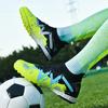 Fashion Graffiti Pink Men's Soccer Shoes Professional Training Women Sports Shoes Comfortable High Top Tf/Fg Football Boots Men