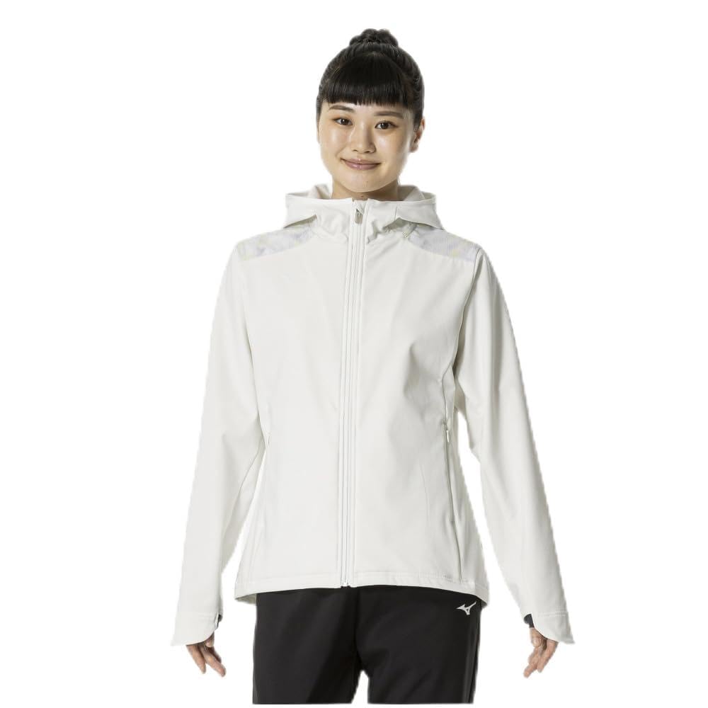 

Куртка Training Wear Tech Shield ветрозащитная эластичная водоотталкивающая 32MCB860 [Mizuno] женская, цвет не совсем белый