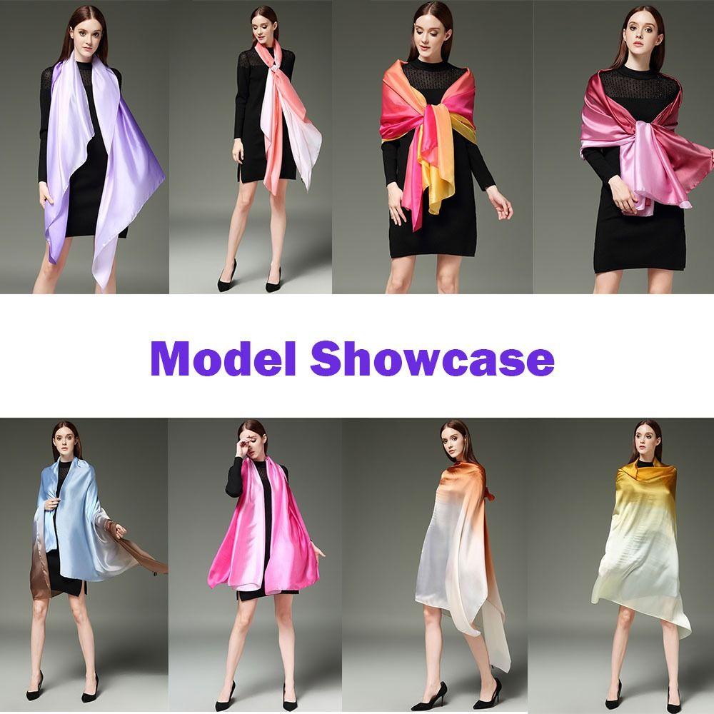 Soft Shawls and Wraps Gradient Color Belly Dance Waving Veil Retro Female Hijab