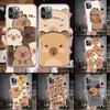 Funny Capybara Cartoon Animal Soft Phone Case For IPhone 11 17 Air 16E 16 Pro Max 15 + 14 Plus 13 Mini 12 Apple 7 SE 8 Fundas Co