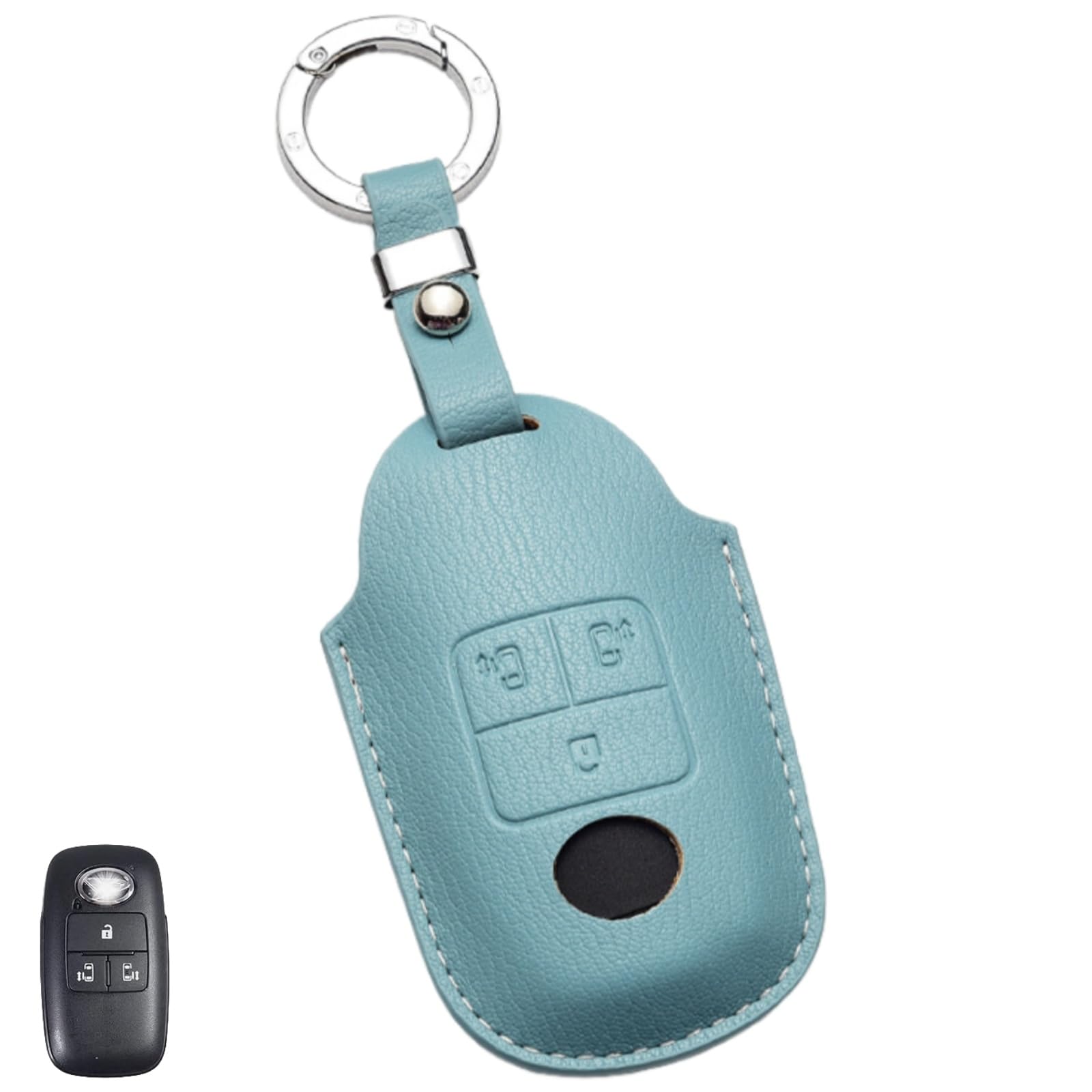 

Чехол для ключей WiiLemz для Toyota Rise / Daihatsu / Rocky / New Tuft / синий