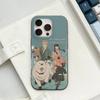 Classic Anime Spy X Family Luxury Ripple Shockproof Phone Case For IPhone 17 Air 16 15 14 13 12 11 Pro Max Plus Pro