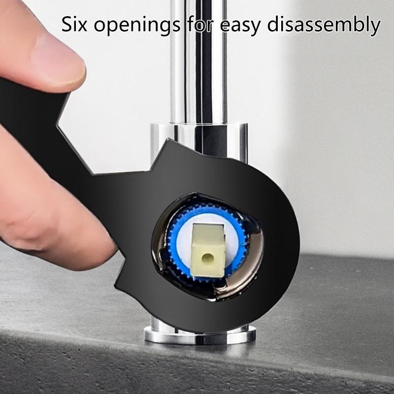 Faucet Valves Cores Replacement Wrench Multi Size Hand Tool for Kitchen and Bathroom Faucet Bubbler Wrench Repair Tool