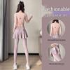 Women's 2024 Morning Run Sportswear Set: Fashion Yoga Outfit with High-End Fitness Skirt & Pants