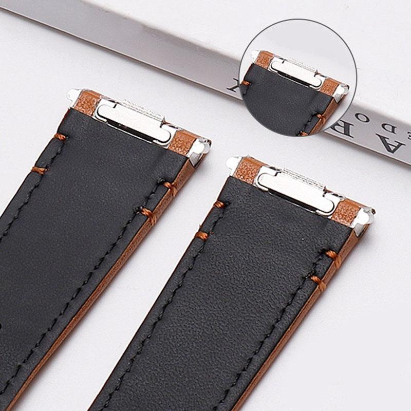 19mm 21mm Uhrenarmband für Cartier Santos WSSA0010 WSSA0009 WSSA0029 Schnellwechsel-Uhrenarmband Herren Krokodilmuster Lederband