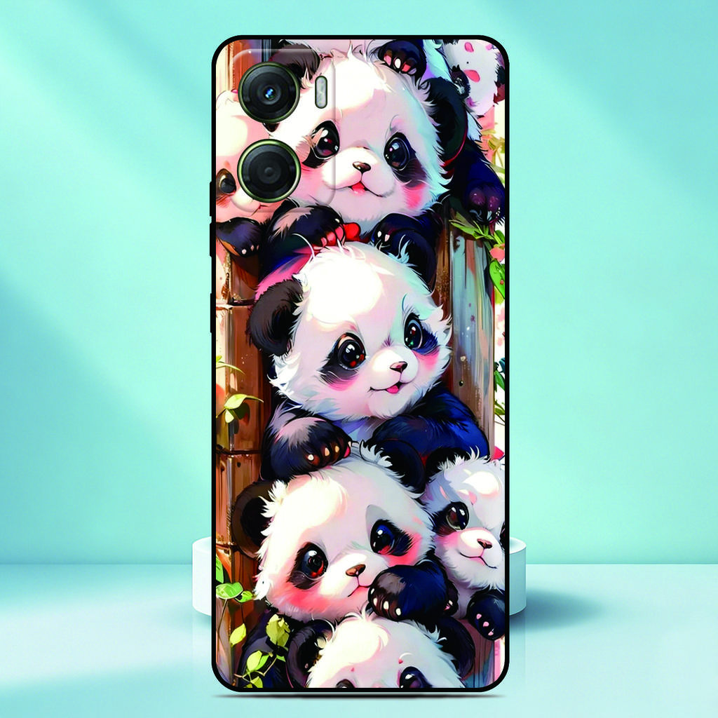 Panda Cute Phone Case For UMIDIGI G9 G9A G9C G9X G5 G6 G2 G1 A9 A11s A11 A13 Pro Max Bison GT GT2 X20 Custom Picture Cover