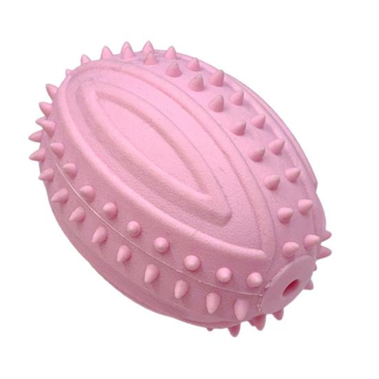 Jouets de Dentition pour Chiens avec Picots Nettoyage des Dents Boule Jouet Ballon de Rugby Résistant aux Morsures avec Son Interactif pour Chiens Petits Moyens Grands Santé Dentaire et