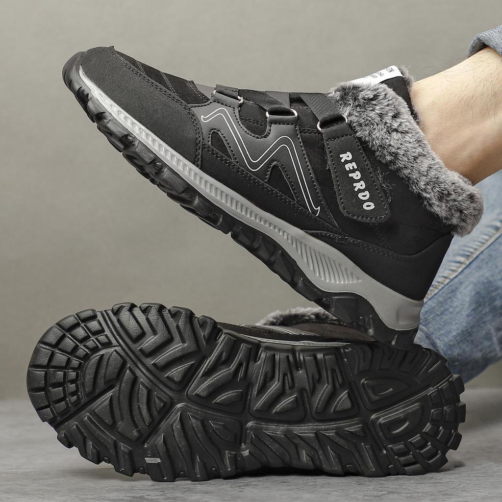 Herrenstiefel Hohe Qualität Winterfell Warmhalten Knöchel Schneestiefel Herren Winter Gummi Arbeitsstiefel Herren Sneakers Winter Botas
