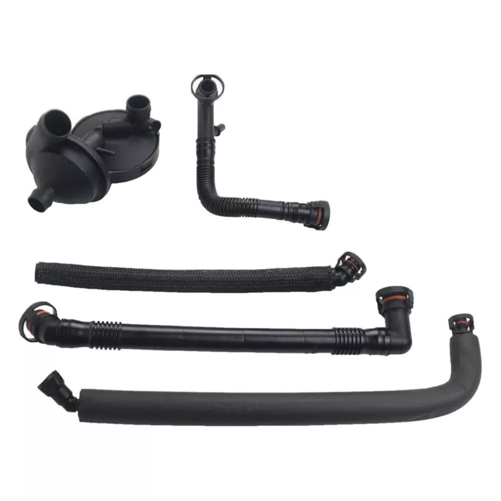 5Pcs PCV Crankcase Vent Valve & Breather Hose Kit For BMW E46 325i 330i 325Xi