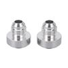 2 Pcs AN6 Male Thread Billet Aluminum Alloy Universal 12in Male Thread Fitting for Pipe Joint