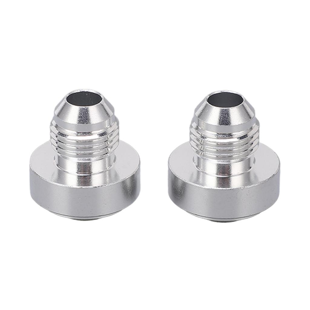 2 Pcs AN6 Male Thread Billet Aluminum Alloy Universal 12in Male Thread Fitting for Pipe Joint