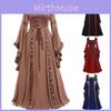 Gothic Vintage Medieval Women's Dress For Renaissance Cosplay Halloween Costume Party