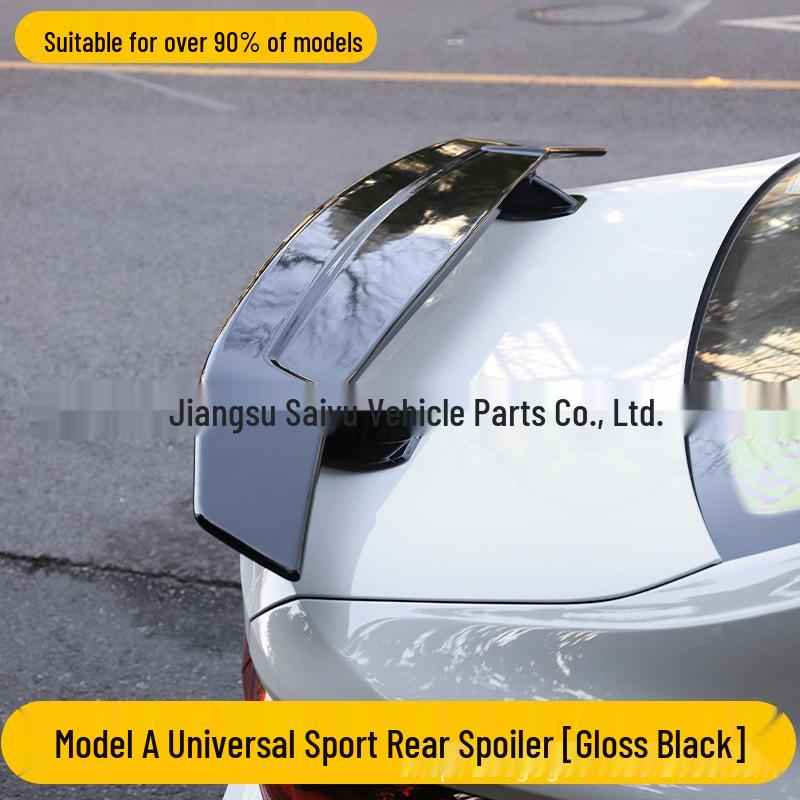 Universal No-Drill Sedan Rear Spoiler & Wind Deflector