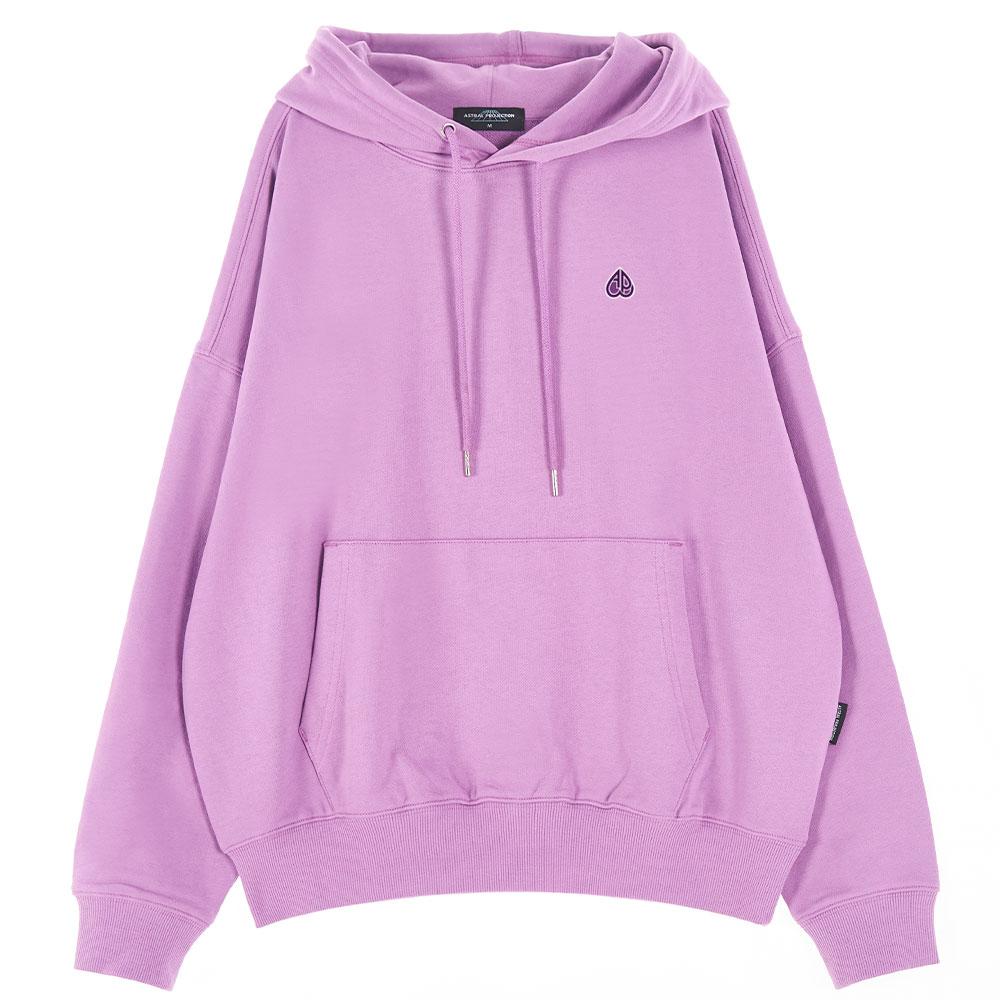 Oversized Drop Shoulder Ap Heart Hoodie_Violet