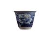 Blue And White Hibiscus Flower Master Cup Single Cup Ceramic Household Kung Fu Tea Set Tea Cup Personal Tea Cup Single Cup Tea Cup