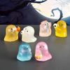 10Pcs Light in The Dark Ghost Figurines Miniatures Resin Crafts Ghost Statue  Aquarium