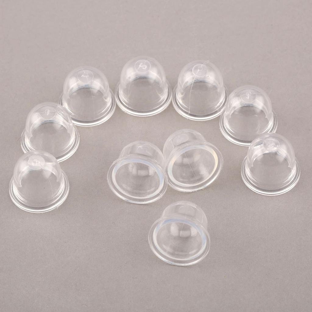 10Pcs 19/22mm Clear Carb Primer Bulb Cap Carburetor Spare Parts Small Fuel Pump For Chainsaws Blower Trimmer Brushcutter Replace