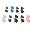 9pcs Oval Kids Sunglasses Reflective UV Protection Multi Colors Toddler Sunglasses Portable