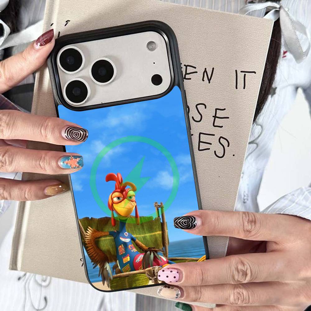 

Chicken J-Joe Surf Magnetic Wireless Charge Phone Case For iPhone 14 13 12 11 15 16 17 Pro Max Magnetic Cover iPhone 13 mini