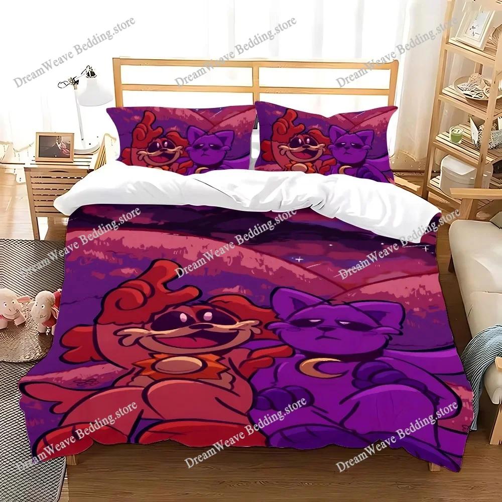 New CatNap X DogDay Bedding Set Single Twin Full Queen King Size Bed Set Adult Kid Bedroom Duvet Cover Sets 3D Print Game Anime