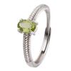 Natural Topaz Tanzanite Sapphire Color Treasure Ring Women'S S925 Sterling Silver Simple Index Finger Ring