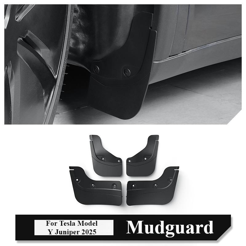 Soft Mud Flaps Splash Front Rear Wheel Mudguards Guard Fender Anti-Sand Guard Protector Car Parts for Tesla Model Y Juniper 2025