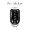 5 Buttons TPU Car Key Case Cover Keychain for Hyundai I30 Ix35 KONA Encino Solaris Azera Grandeur Ig Accent Santa Fe Palisade
