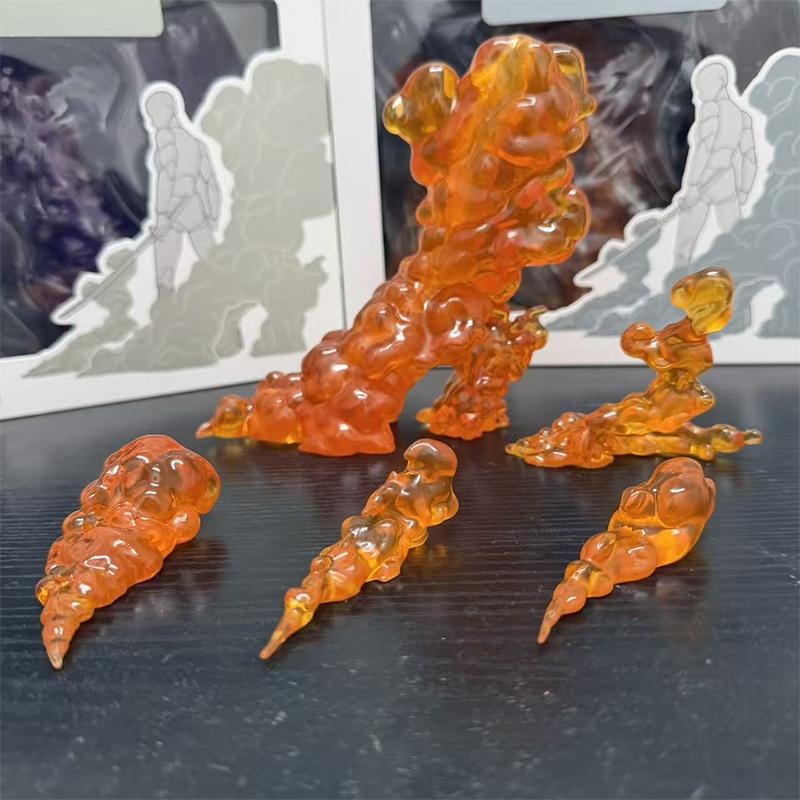 4 Colors Series The Smoke Effect Effect Piece 4 Colors Ver. Action Anime Figures Collection Ko Model Custom Toy Accessories