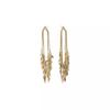 925 Sterling Silver Pearl Tassel Earrings: Elegant Women’s Luxury Drop Earrings for Autumn/Winter.