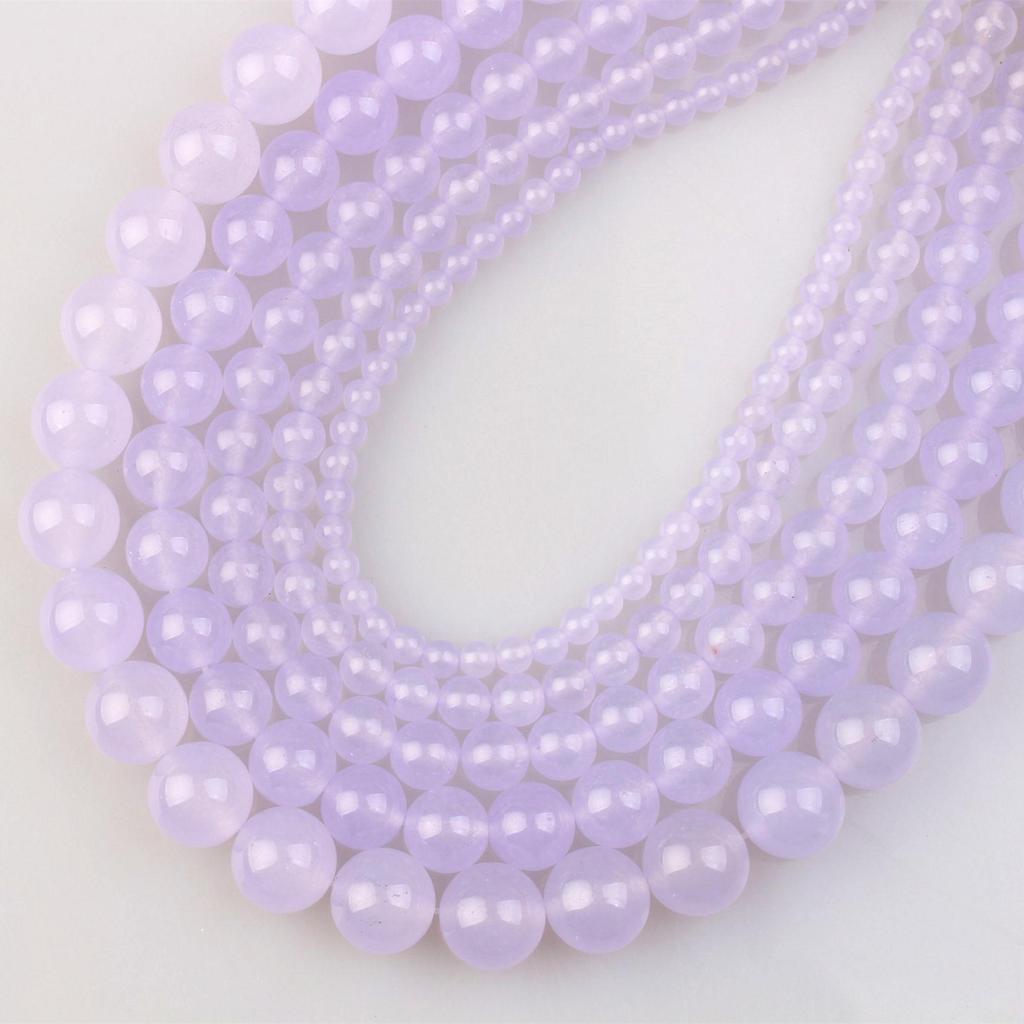 Bunte Chalcedon Jade Perlen für DIY Schmuck- & Armbandherstellung